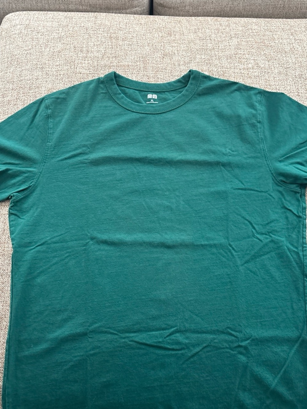 Uniqlo Men's Crew Neck T-Shirt - Teal